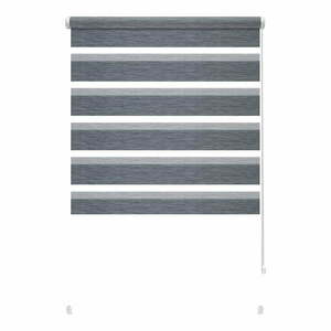 Antracitszürke nappali-éjszakai roló 80x150 cm Zebra Silvalin – Gardinia kép