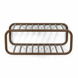Sötétbarna fém függő cipőtartó 72x28x35 cm Retro – Spinder Design kép
