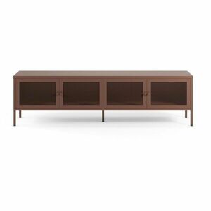 Borvörös fém TV-állvány 160x50x35 cm Fayna – Marckeric kép
