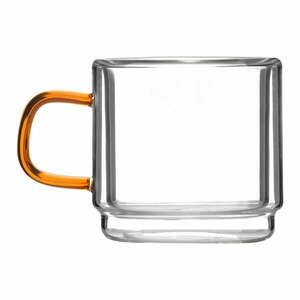 Üveg eszpresszó bögre szett 2 db-os 80 ml Amber – Vialli Design kép
