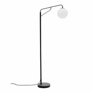 Fehér-fekete állólámpa üveg búrával (magasság 164 cm) Eilo – Kave Home kép