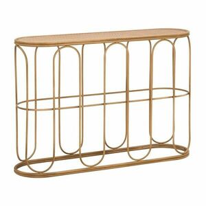 Natúr színű rattan konzolasztal 32x110 cm Samui – Mauro Ferretti kép