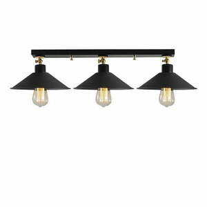Fekete mennyezeti lámpa fém búrával ø 24 cm Berceste – Opviq lights kép