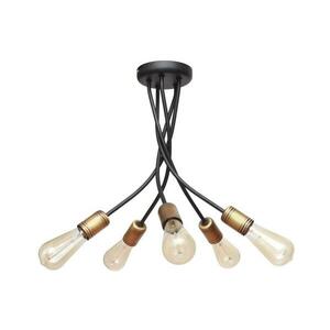 Csillár rúdon HARVARD 5xE27/15W/230V W-1026/5 BK+AB kép