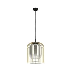 Eglo 39695 - CAMINATA kábeles függőlámpa, 1xE27/40W/230V, fekete/arany 39695 kép