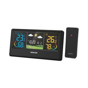 Sencor - színes LCD-kijelzős meteóállomás, 3xAAA + 2xAA, fekete 52000064 kép