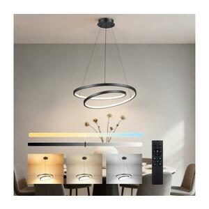 BRILAGI-LED Dimmelhető kábeles csillár TWISTER LED/48W/230V átm. 50 cm fekete + távirányító BRI476 kép