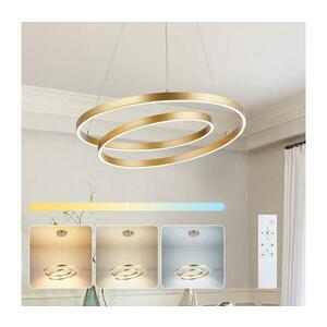 BRILAGI-LED Fényerőszabályozható TWISTER kábeles függőlámpa LED/48W/230V Ø 50 cm arany, távirányítóval BRI482 kép
