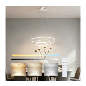 BRILAGI-LED Dimmelhető kábelen függesztett csillár TWISTER LED/48W/230V átm. 50 cm fehér + távirányító BRI477 kép