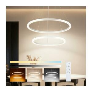 BRILAGI - LED Fényerőszabályozható kábelre függeszthető csillár PORTOFINO LED/98W/230V átm. 80 cm fehér + távirányítóval BRI512 kép