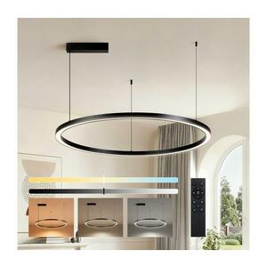 Brilagi - LED fényerőszabályozható kábeles függőlámpa PORTOFINO LED/60W/230V átm. 80 cm fekete + távirányító BRI507 kép