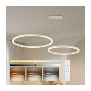 BRILAGI - LED fényerőszabályozható acélkábeles csillár PORTOFINO LED/98W/230V fehér + távirányító BRI516 kép