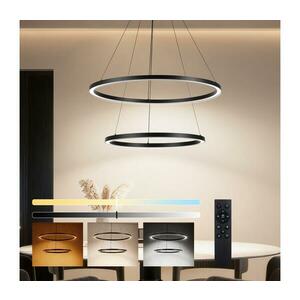 BRILAGI - Dimmelhető LED kábeles csillár PORTOFINO LED/98W/230V átm. 80 cm fekete + távirányító BRI511 kép