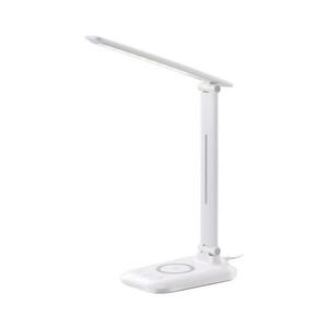09107L - LUMI LED asztali lámpa, fényerőszabályozható, vezeték nélküli QI töltéssel, LED/7W/230V, fehér 09107L kép