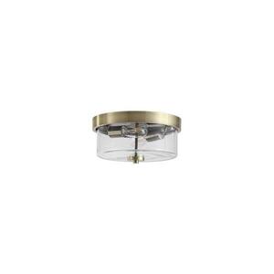Searchlight 66210-2AB - PRESTON fürdőszobai mennyezeti lámpatest, 2 × E27 (max. 60 W), 230 V, IP44, Ø33 cm, sárgaréz 66210-2AB kép