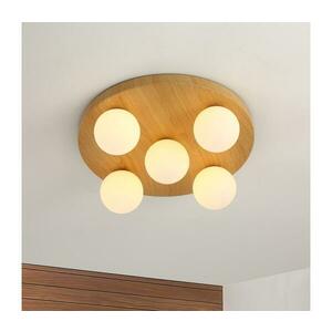 Brilagi - LUND WOOD mennyezeti lámpatest 5xG9/9W/230V, átm. 40 cm, fa BRI453 kép