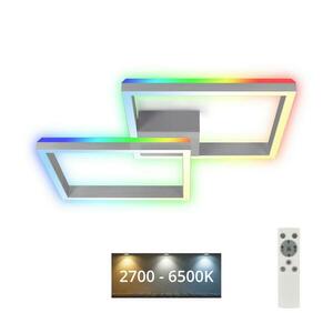 Brilo - LED RGBW Dimmelhető felületre szerelhető csillár FRAME 2xLED/17W/230V 2700-6500K + távirányító 3753-019 kép