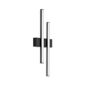 Telefunken - LED kültéri fali lámpatest 2xLED/4W/230V IP44 fekete 313005TF kép