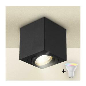 BRILAGI - LED RGBW dimmelhető spotlámpa MIA 1xGU10/4, 8W/230V 84x80 mm fekete BG0594+AI2382 kép