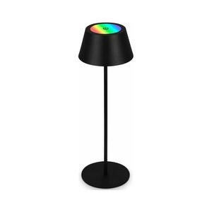 Brilo - RGB LED tölthető, érintéses asztali lámpa KIKI LED/2, 6W/5V IP44 2600 mAh fekete 7466015 kép