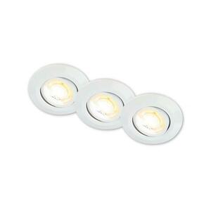Briloner 7586036 - SZETT 3x LED KLIRA fürdőszobai beépíthető lámpa LED/4, 9W/230V IP23 fehér 7586036 kép