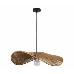 Csillár zsinóron CAPRI 1xE27/20W/230V átm. 60 cm bambusz 329127 kép