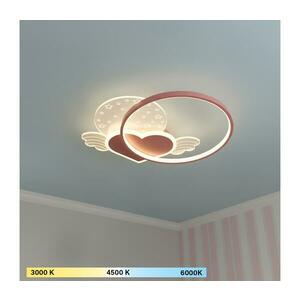 BRILAGI - LED gyerekszobai mennyezeti lámpa LOVE LED/48W/230V 3000/4500/6000K rózsaszín BR1909-1 kép