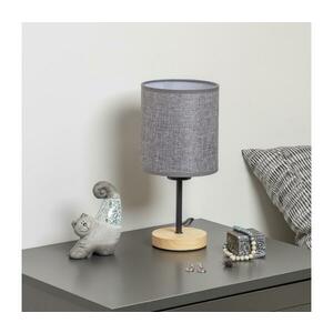BRILAGI - Asztali lámpa NUBILA WOOD 1xE27/25W/230V tölgy/szürke BG1567+BG1582 kép