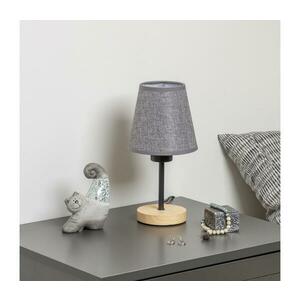 BRILAGI - Asztali lámpa NUBILA WOOD 1xE27/25W/230V tölgy/szürke BG1567+BG1569 kép