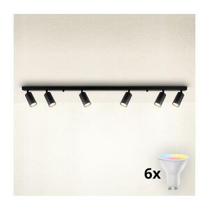 BRILAGI - LED RGBW dimmelhető spotlámpa SELE DIAMANT 6xGU10/6, 5W/230V Wi-Fi fekete BG2861+AI2320 kép