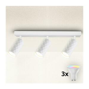 BRILAGI - LED RGBW dimmelhető spotlámpa SELE DIAMANT 3xGU10/4, 8W/230V fehér BG2856+3xAI2382 kép