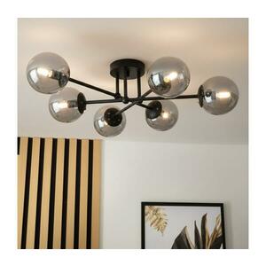 BRILAGI - Ráépített csillár MALIVA 6xE14/15W/230V fekete/füstszínű LM-6.220/CZARNY/GREY kép