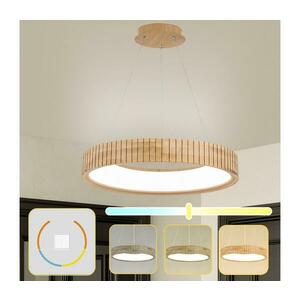 BRILAGI - LED csillár kábelen FALCON WOOD MODERN LED/40W/230V, átmérő 60 cm, fa BRI528 kép