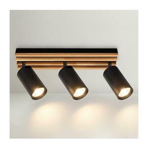 BRILAGI - SELE WOOD ACOUSTIC spotlámpa 3xGU10/30W/230V fekete/fa WO-OEM-25CF-B03-BK kép