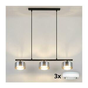 BRILAGI - Kábeles függeszték AURA LUX 3xGX53/30W/230V fekete/füstszínű WO-OEM-CF-19-BK kép