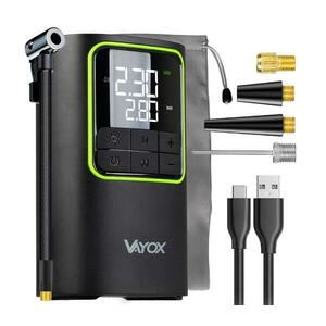 Vayox Digitális zsebméretű kompresszor, 5V 4000 mAh, fekete VA0409 kép