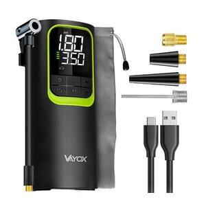 Vayox Digitális zsebméretű kompresszor 5V 8000 mAh fekete VA0410 kép