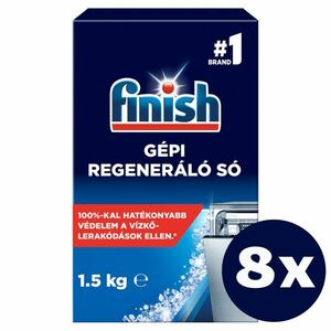 Finish gépi regeneráló só 8x1, 5kg + Ajándék mintatermék kép