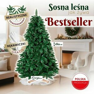 Springos prémium erdei műfenyő 180cm kép