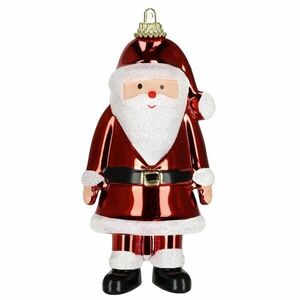 Springos karácsonyfadísz, Mikulás, 12cm kép