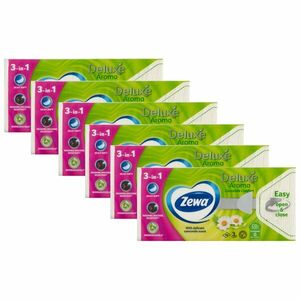 Zewa Deluxe 3 rétegű Papír zsebkendő - Camomile Comfort 6x90db kép