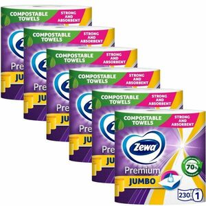 Zewa Premium Jumbo 3 rétegű Papírtörlő 6x1 tekercs kép