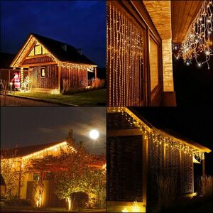 Springos programozható Fényfüzér 500LED, 20m, meleg fehér kép