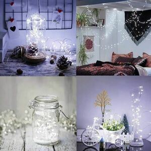 Springos elemmel működő led lámpák 50 led kép