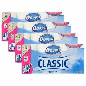Ooops! Classic Sensitive 3 rétegű Toalettpapír 4x16 tekercs kép