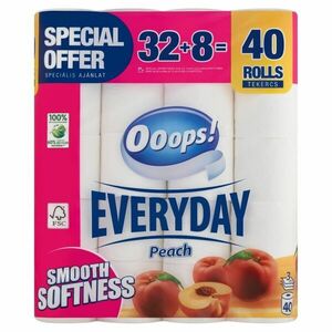 Ooops! Everyday Peach 3 rétegű Toalettpapír 40 tekercs kép