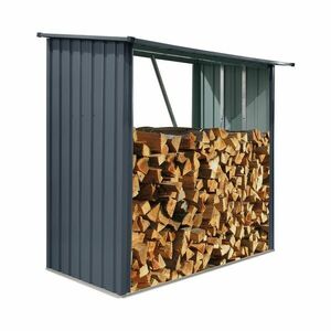 Riwall PRO RMWS 3x7 Anthracite tűzifatároló lejtős tetővel 2 x 1, ... kép