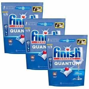 Finish Quantum All in 1 Regular Mosogatógép kapszula 3x60db + Aj... kép