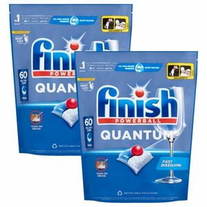 Finish Quantum All in 1 Regular Mosogatógép kapszula 2x60db + Ajá... kép
