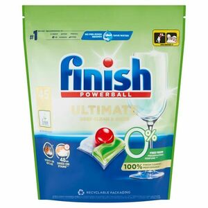 Finish Ultimate All in 1 0% Mosogatógép kapszula 45db + Ajándék m... kép